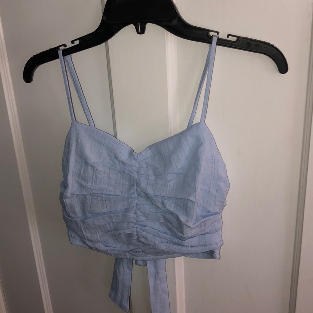 Woman’s Blue Crop Top